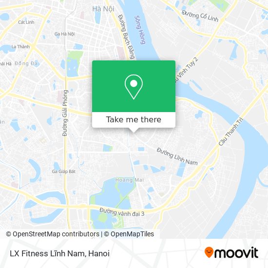 LX Fitness Lĩnh Nam map