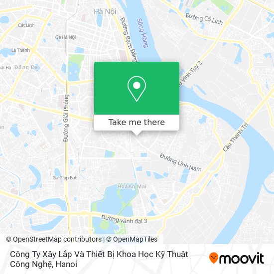 Công Ty Xây Lắp Và Thiết Bị Khoa Học Kỹ Thuật Công Nghệ map