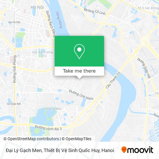 Đại Lý Gạch Men, Thiết Bị Vệ Sinh Quốc Huy map