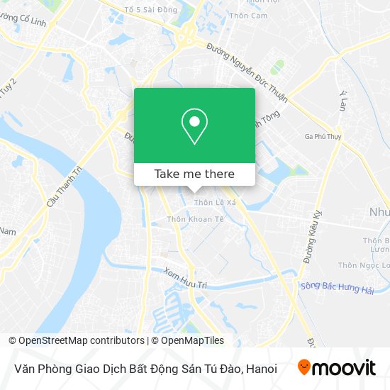 Văn Phòng Giao Dịch Bất Động Sản Tú Đào map