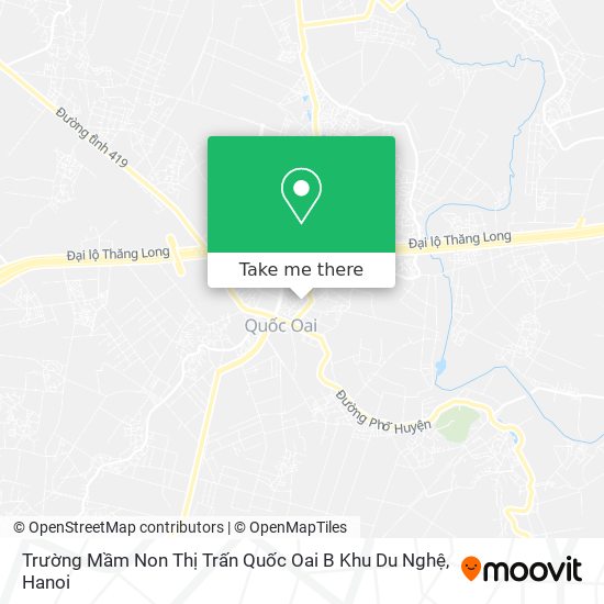 Trường Mầm Non Thị Trấn Quốc Oai B Khu Du Nghệ map