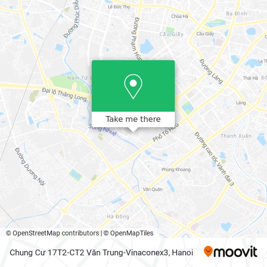 Chung Cư 17T2-CT2 Văn Trung-Vinaconex3 map