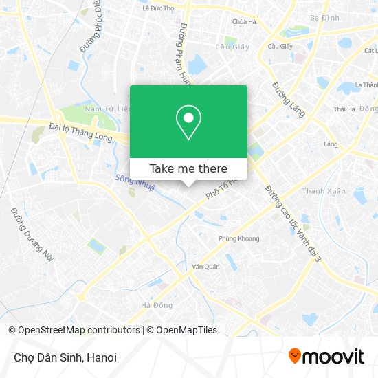 Chợ Dân Sinh map