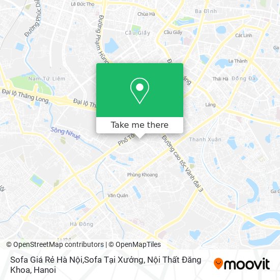 Sofa Giá Rẻ Hà Nội,Sofa Tại Xưởng, Nội Thất Đăng Khoa map