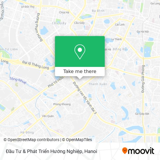 Đầu Tư & Phát Triển Hướng Nghiệp map