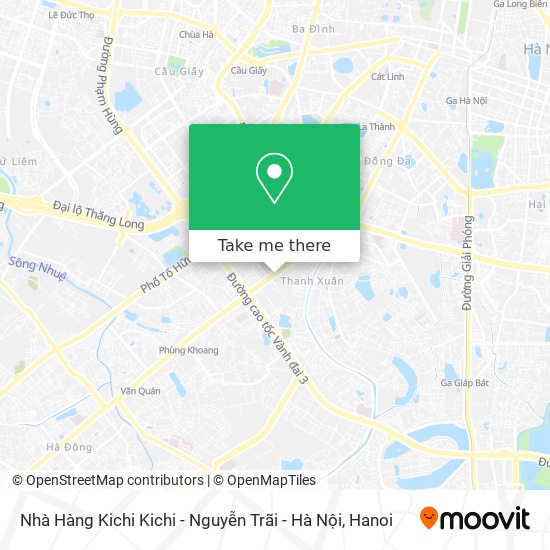Nhà Hàng Kichi Kichi - Nguyễn Trãi - Hà Nội map