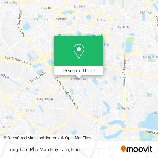 Trung Tâm Pha Màu Huy Lam map