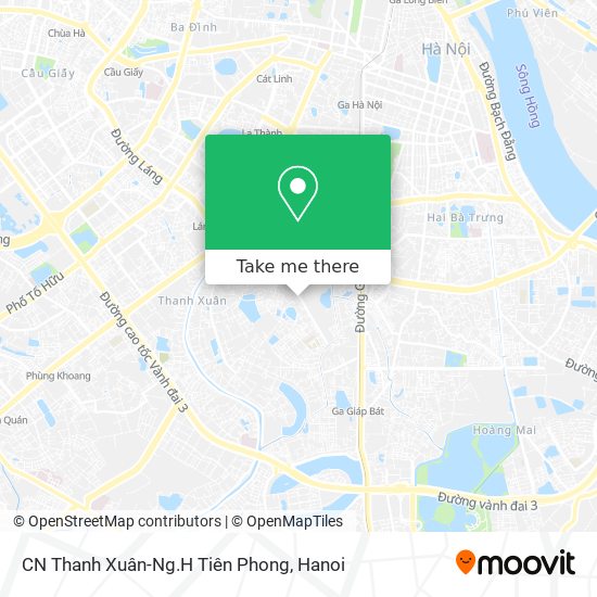 CN Thanh Xuân-Ng.H Tiên Phong map