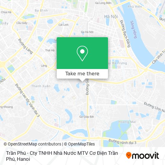 Trần Phú - Cty TNHH Nhà Nước MTV Cơ Điện Trần Phú map