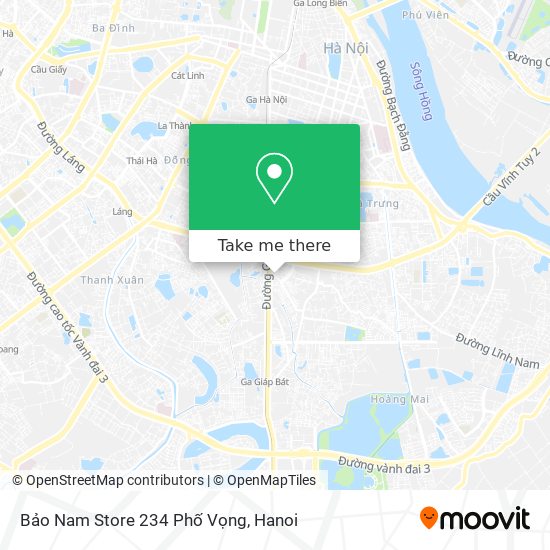 Bảo Nam Store 234 Phố Vọng map
