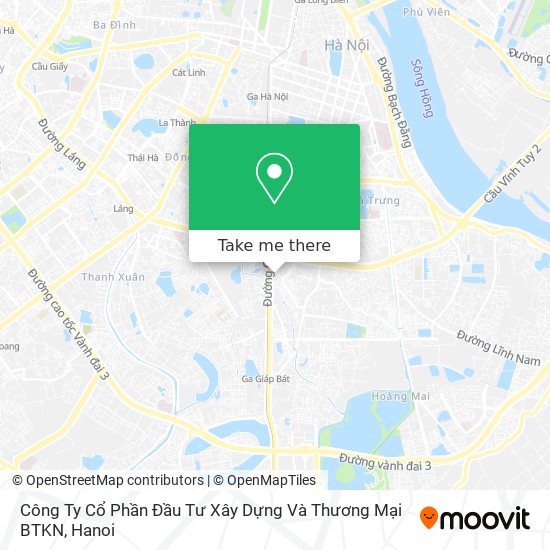 Công Ty Cổ Phần Đầu Tư Xây Dựng Và Thương Mại BTKN map