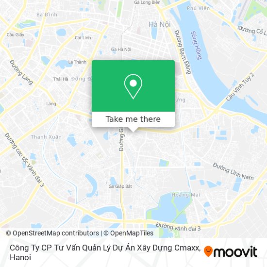 Công Ty CP Tư Vấn Quản Lý Dự Án Xây Dựng Cmaxx map