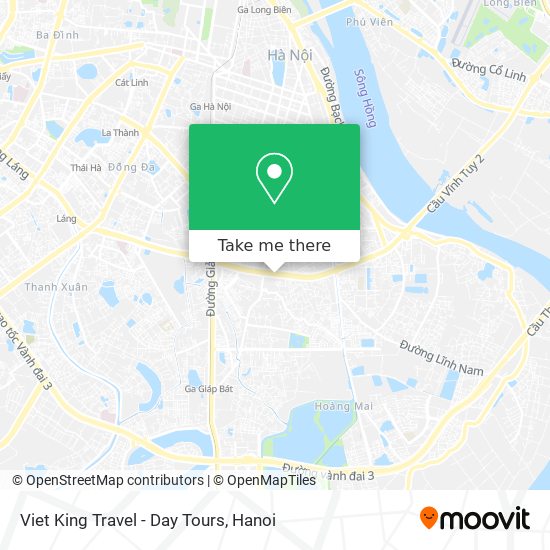 Viet King Travel - Day Tours map