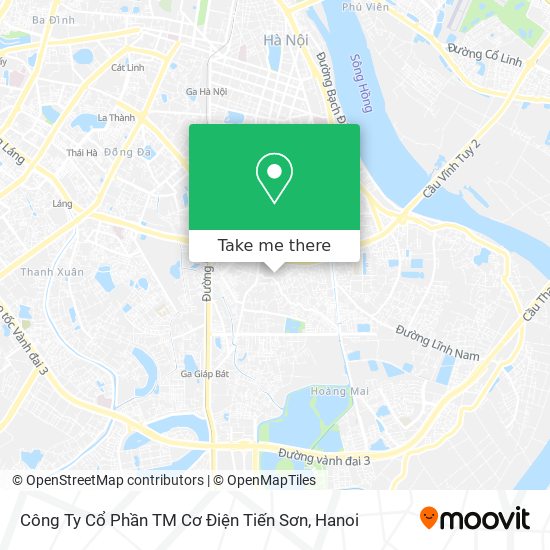 Công Ty Cổ Phần TM Cơ Điện Tiến Sơn map