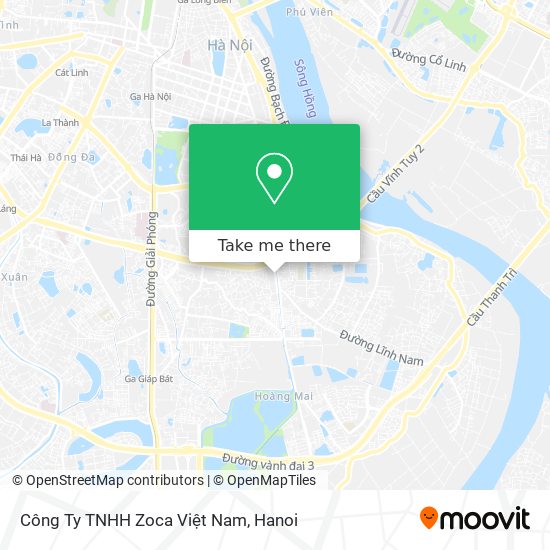 Công Ty TNHH Zoca Việt Nam map