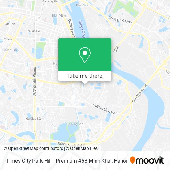 Times City Park Hill - Premium 458 Minh Khai map