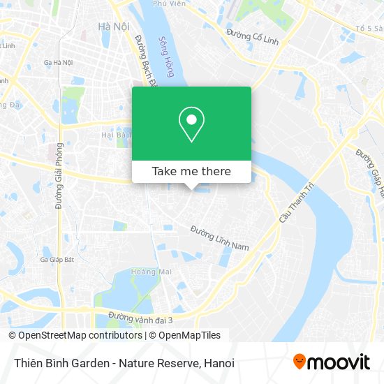 Thiên Bình Garden - Nature Reserve map