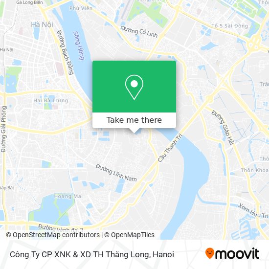 Công Ty CP XNK & XD TH Thăng Long map