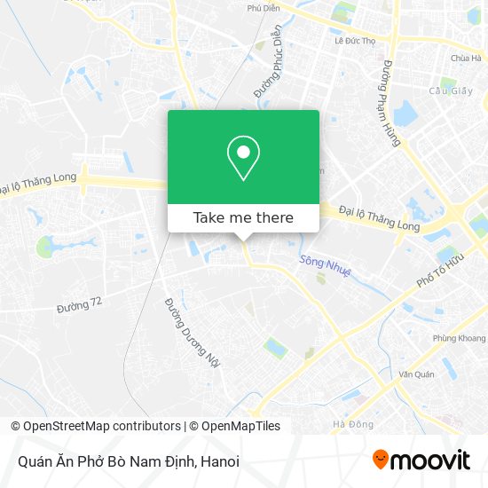 Quán Ăn Phở Bò Nam Định map
