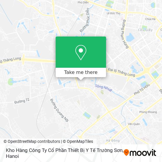 Kho Hàng Công Ty Cổ Phần Thiết Bị Y Tế Trường Sơn map