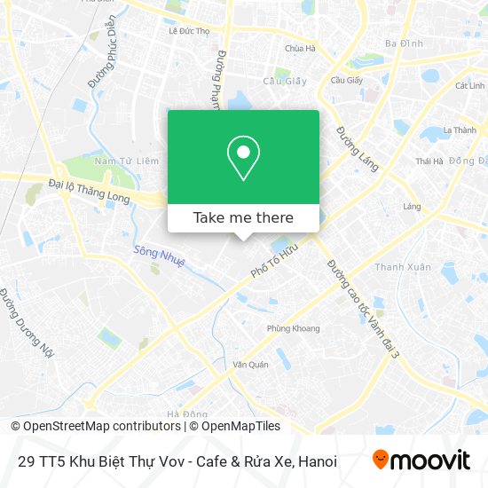 29 TT5 Khu Biệt Thự Vov - Cafe & Rửa Xe map