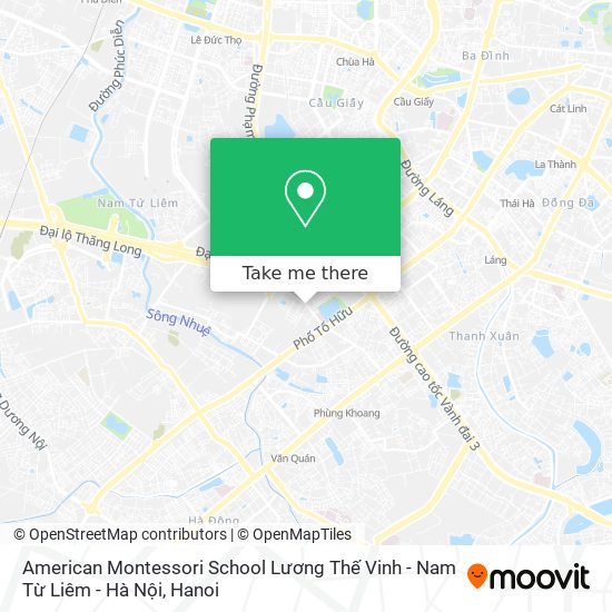 American Montessori School Lương Thế Vinh - Nam Từ Liêm - Hà Nội map