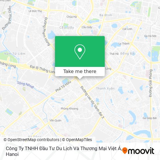 Công Ty TNHH Đầu Tư Du Lịch Và Thương Mại Việt Á map