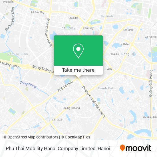 Phu Thai Mobility Hanoi Company Limited map