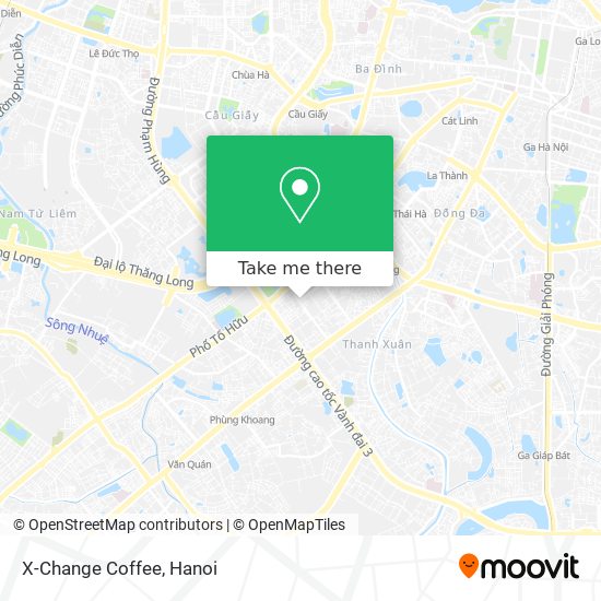 X-Change Coffee map