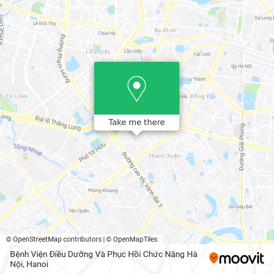 Bệnh Viện Điều Dưỡng Và Phục Hồi Chức Năng Hà Nội map