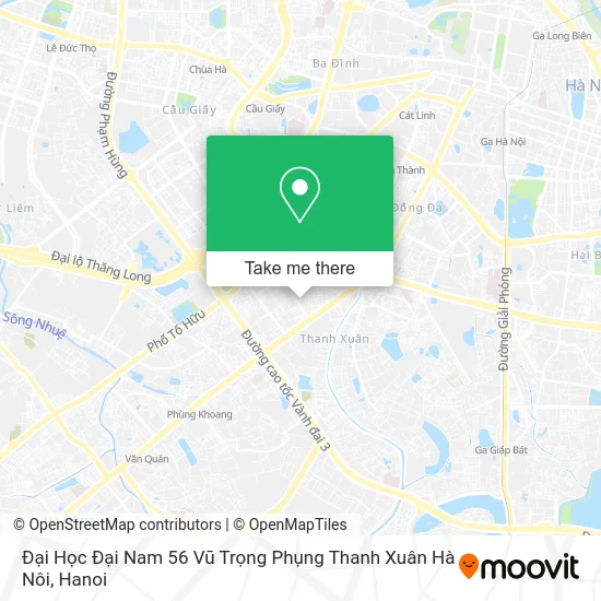 Đại Học Đại Nam 56 Vũ Trọng Phụng Thanh Xuân Hà Nôi map
