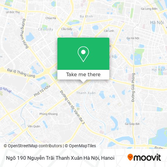 Ngõ 190 Nguyễn Trãi Thanh Xuân Hà Nội map