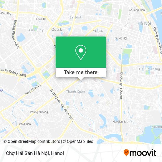 Chợ Hải Sản Hà Nội map