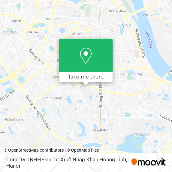 Công Ty TNHH Đầu Tư Xuất Nhập Khẩu Hoàng Linh map