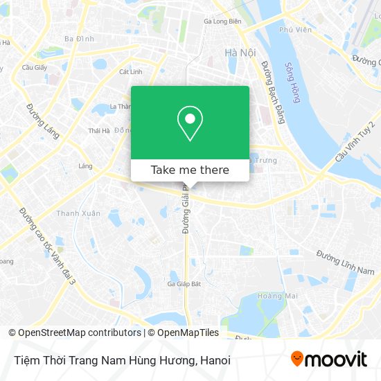 Tiệm Thời Trang Nam Hùng Hương map