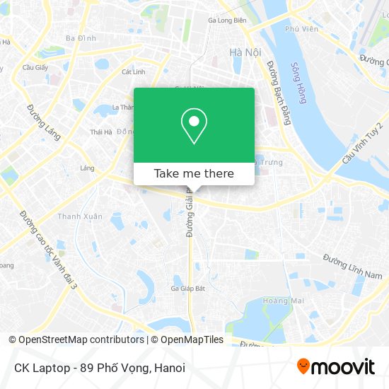 CK Laptop - 89 Phố Vọng map