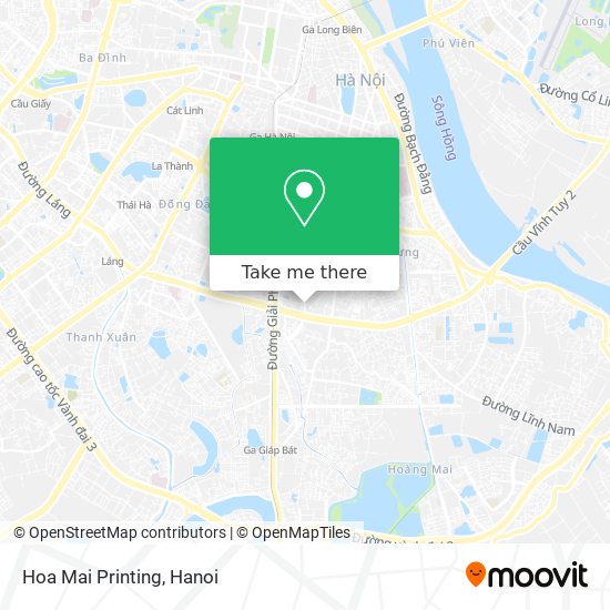 Hoa Mai Printing map