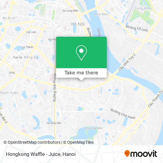 Hongkong Waffle - Juice map