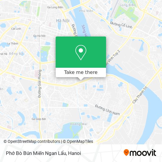 Phở Bò Bún Miến Ngan Lẩu map