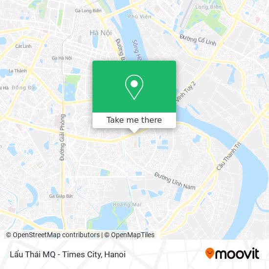 Lẩu Thái MQ - Times City map