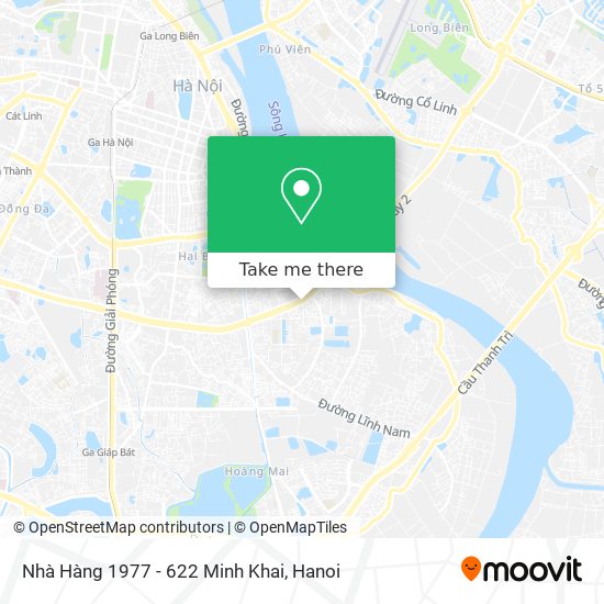 Nhà Hàng 1977 - 622 Minh Khai map