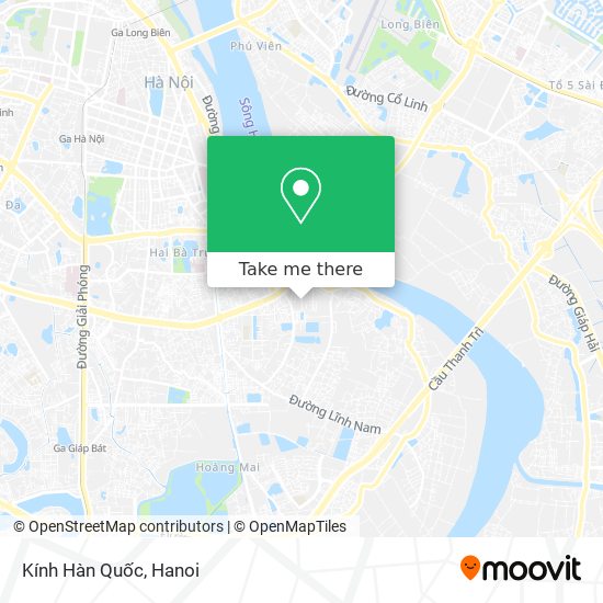 Kính Hàn Quốc map