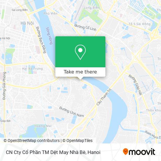 CN Cty Cổ Phần TM Dệt May Nhà Bè map