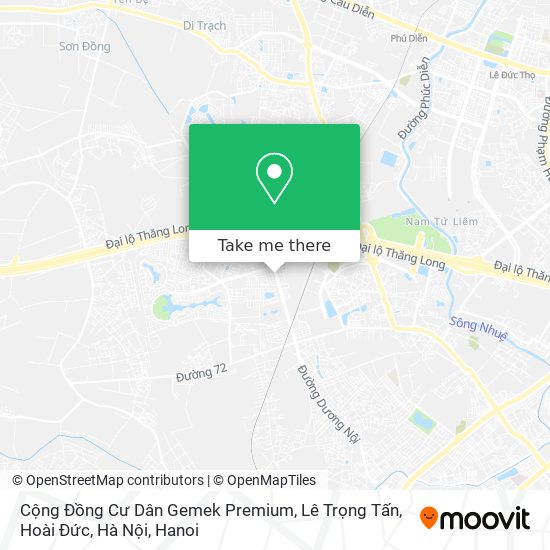 Cộng Đồng Cư Dân Gemek Premium, Lê Trọng Tấn, Hoài Đức, Hà Nội map