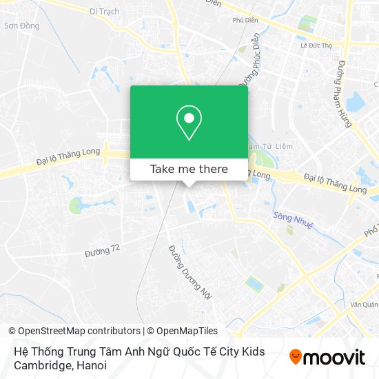 Hệ Thống Trung Tâm Anh Ngữ Quốc Tế City Kids Cambridge map