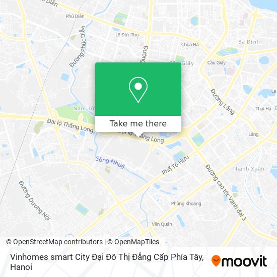 Vinhomes smart City Đại Đô Thị Đẳng Cấp Phía Tây map