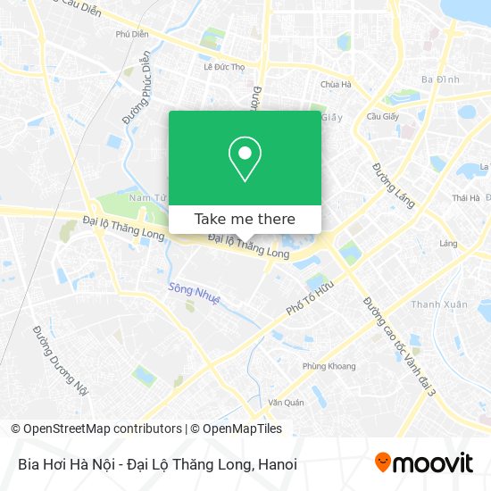 Bia Hơi Hà Nội - Đại Lộ Thăng Long map