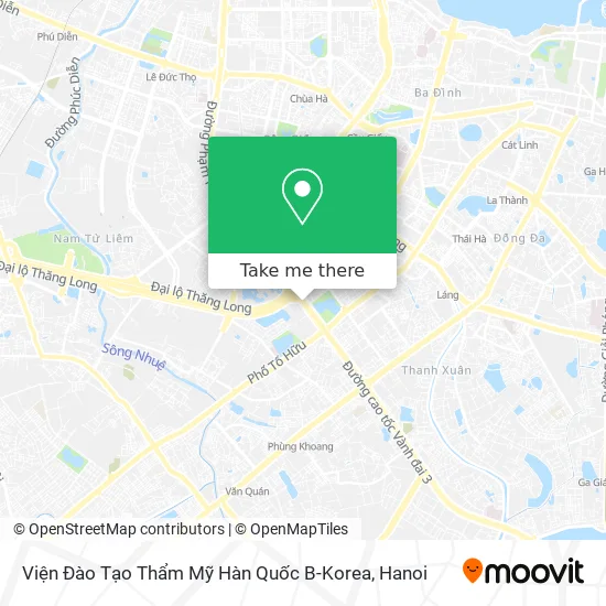 Viện Đào Tạo Thẩm Mỹ Hàn Quốc B-Korea map