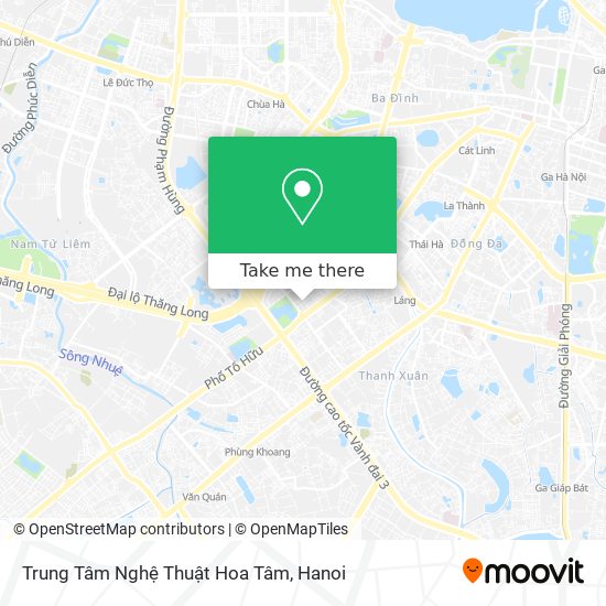 Trung Tâm Nghệ Thuật Hoa Tâm map