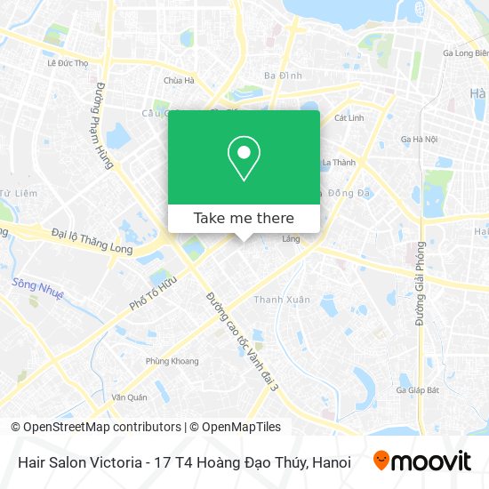 Hair Salon Victoria - 17 T4 Hoàng Đạo Thúy map